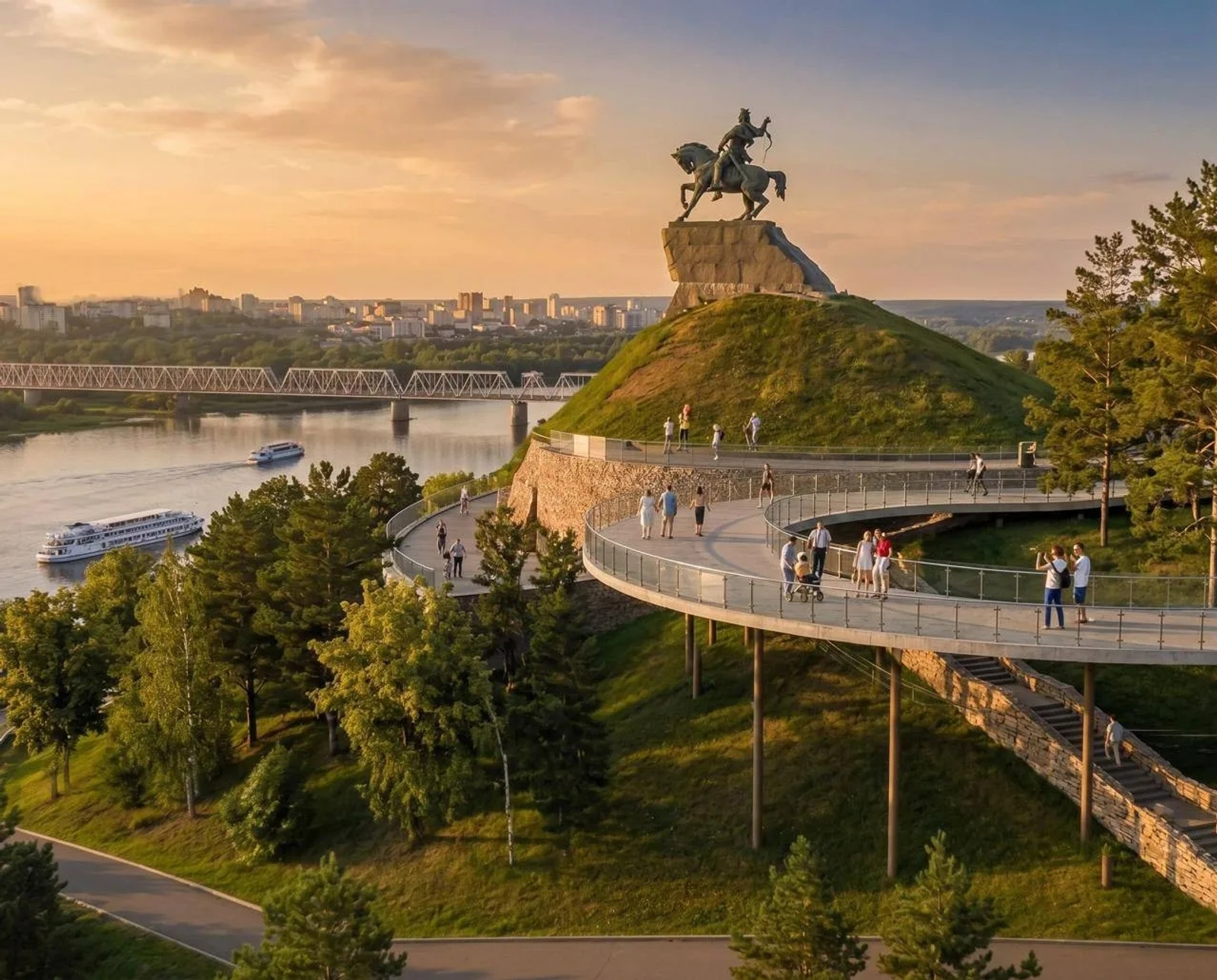 Глава РБ показал проект реконструкции территории памятника