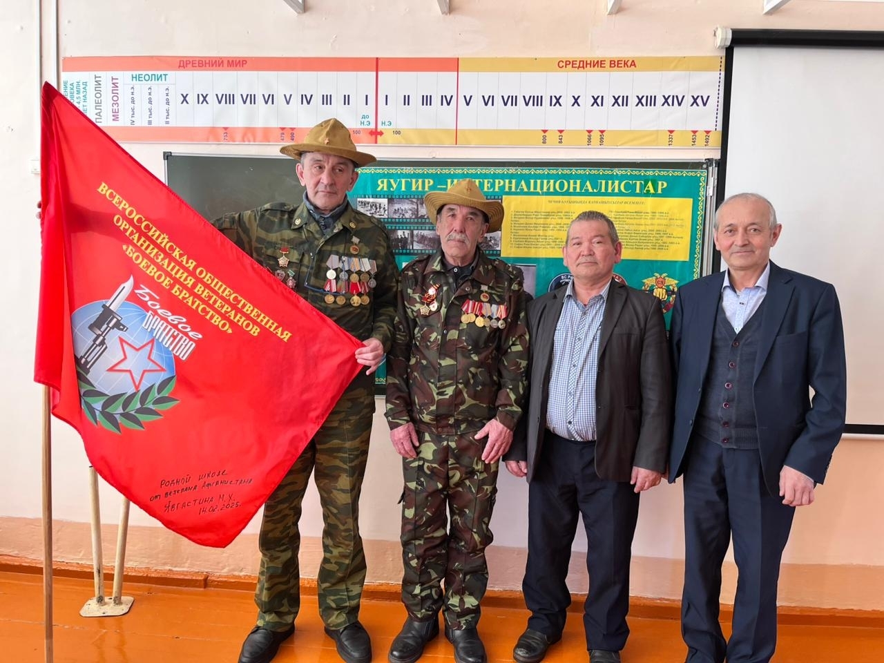 Яугир-интернационалистар менән осрашыу