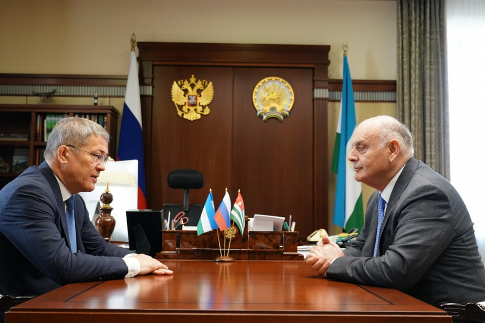 Встреча с Президентом Абхазии Асланом Бжания